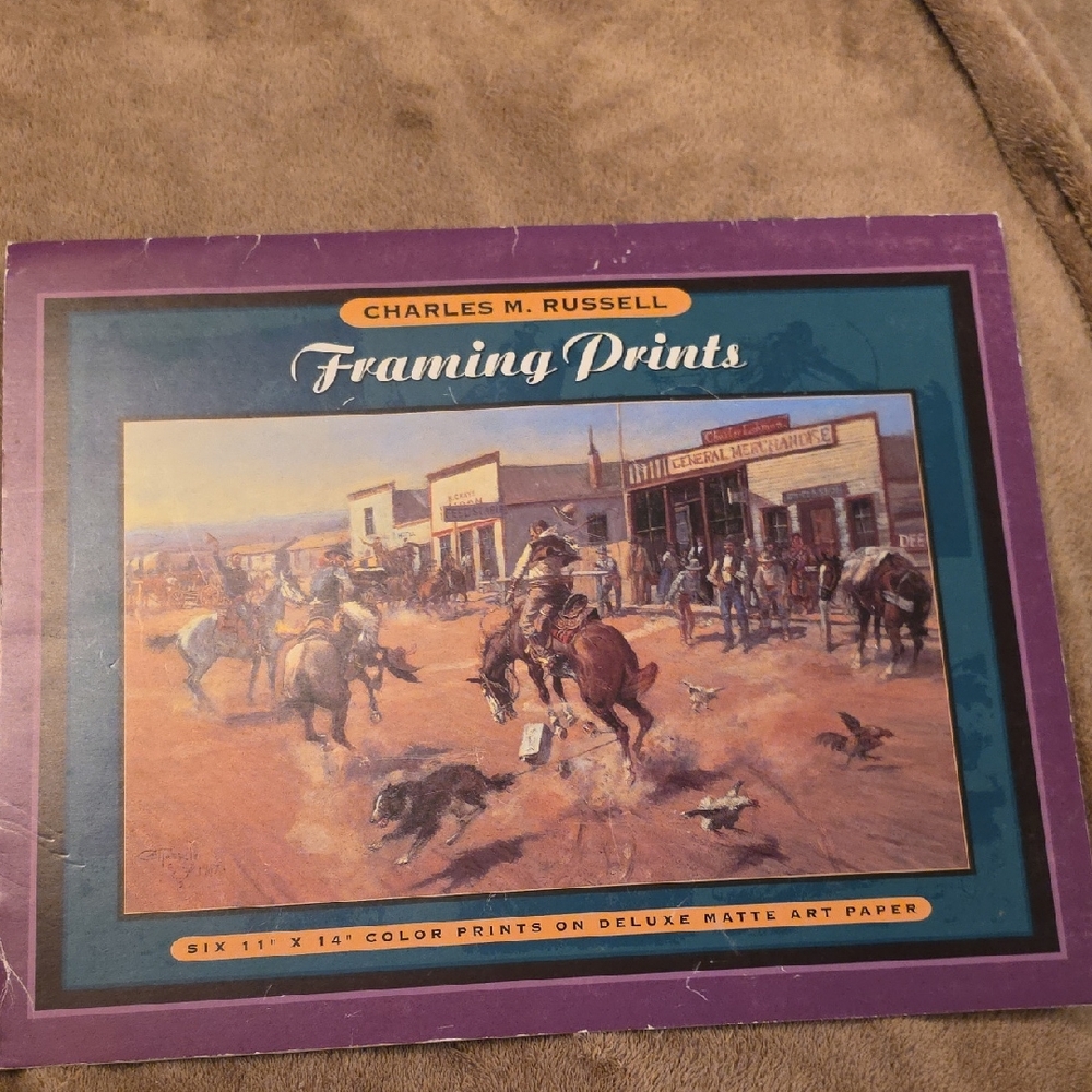 Charles M. Russell Framing Printsportfolio of prints.
